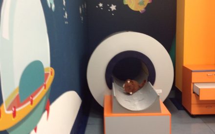Risonanza magnetica ad un bambino
