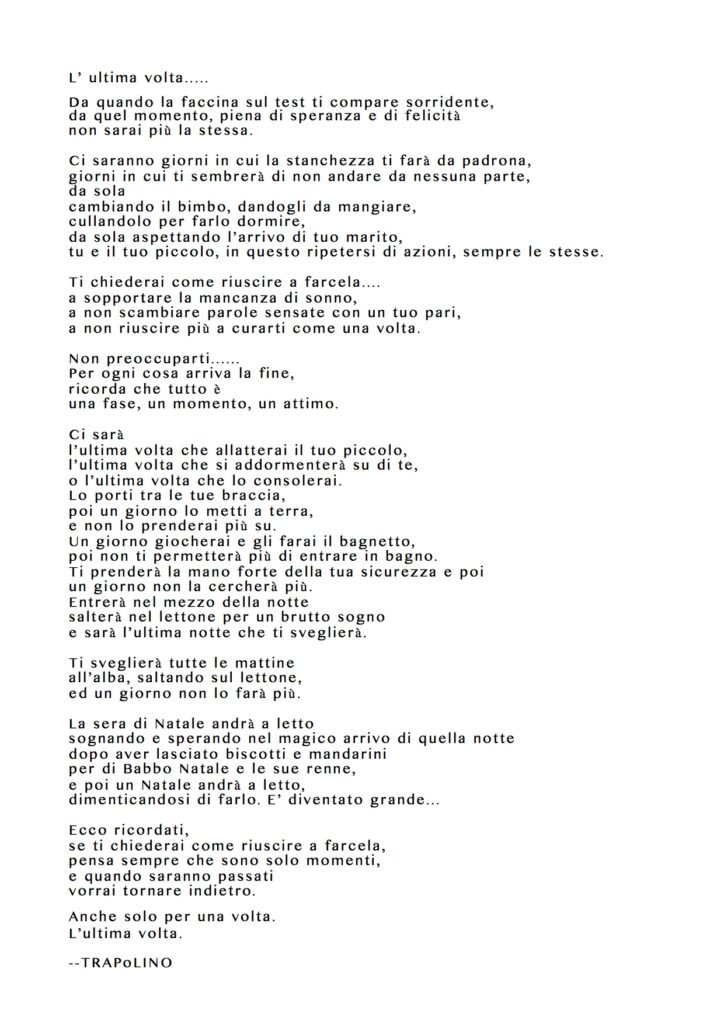 L'ultima volta.....